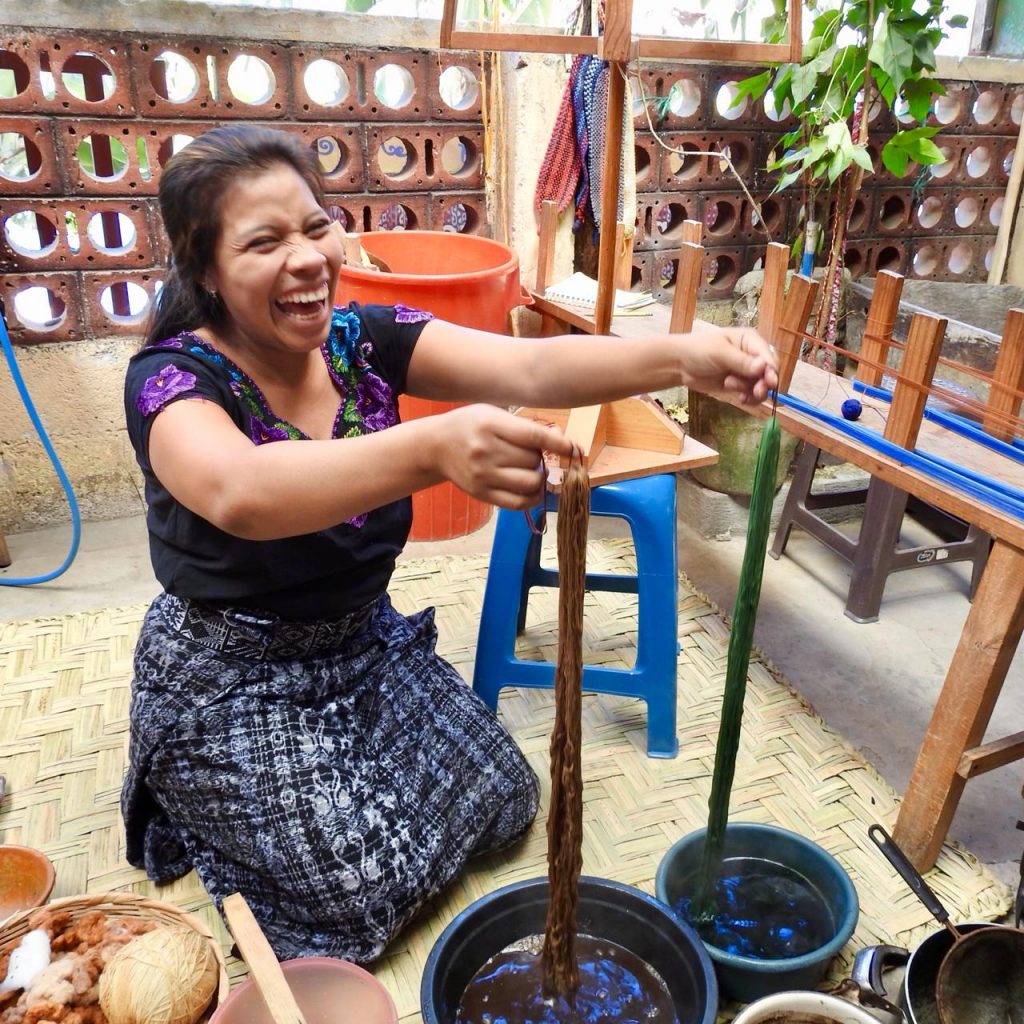 Anita Cortez, head of the Atitlan Womens Weavers Cooperative.